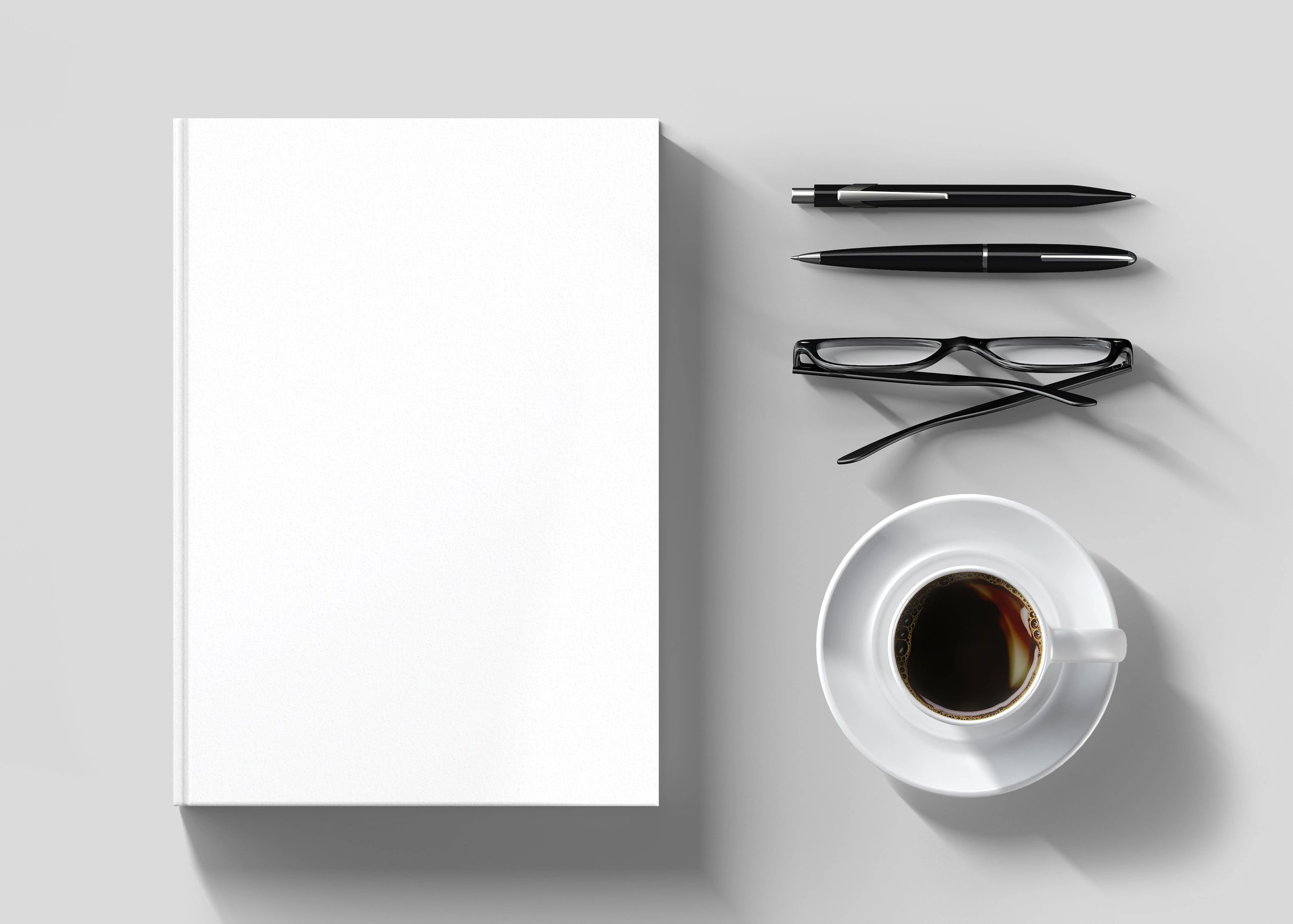 Blank books mockup for branding presentation